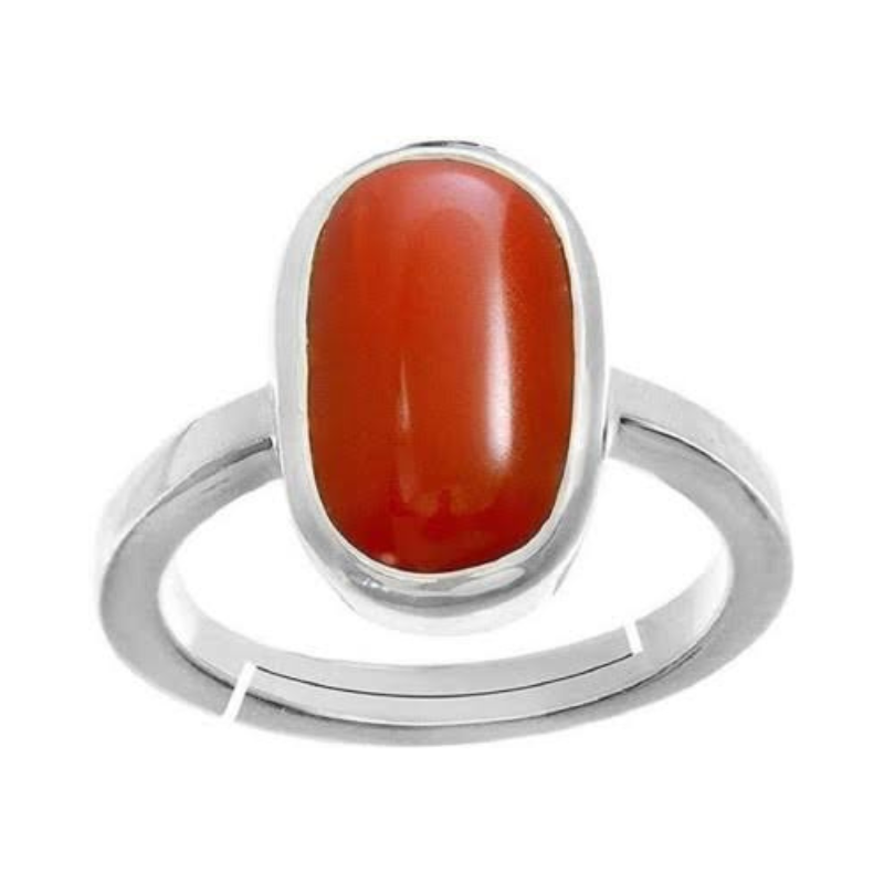 moonga munga red coral stone ring tantraastro