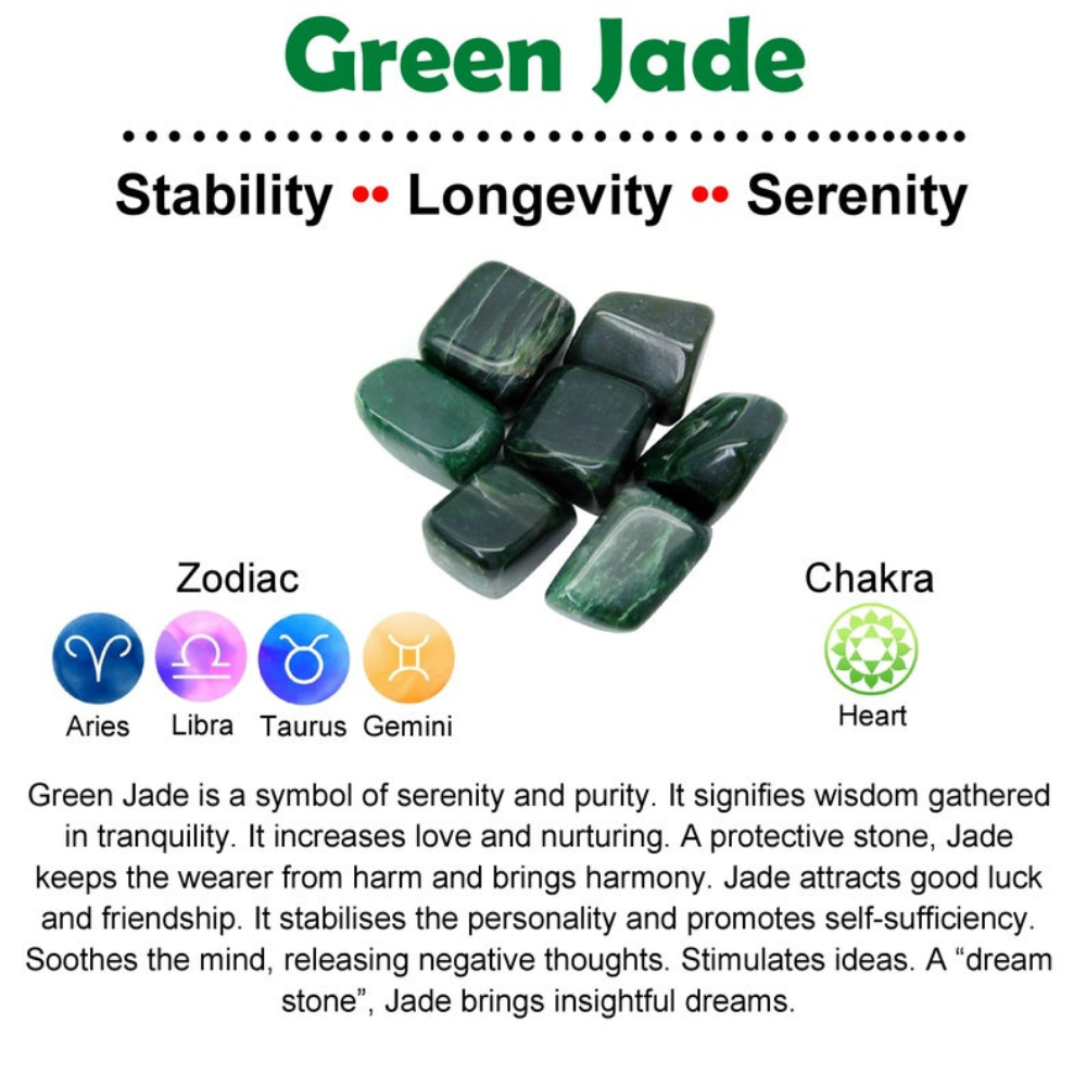 natural green jade stone