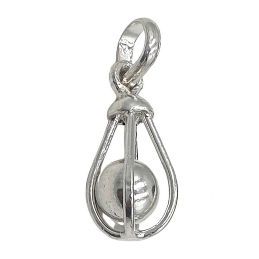 SILVER BALL PENDANT