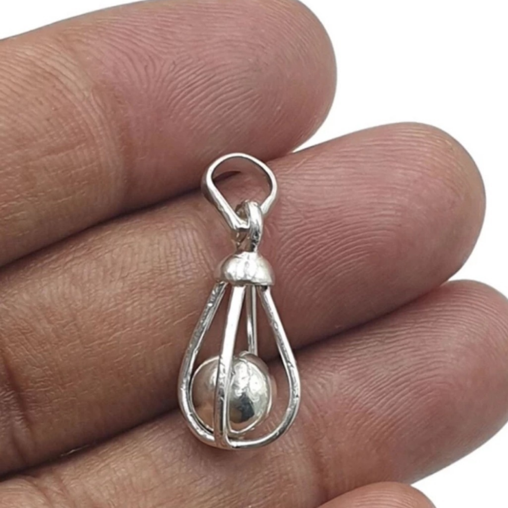 SILVER BALL PENDANT